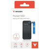 Verbatim Dysk SSD 1TB - brelok do kluczy  z kablem USB 3.2 gen.2 czarno-niebieski/black-blue 32191
