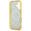 Original Handyhülle IPHONE 16 Guess Hardcase IML Peony On 4G Background MagSafe (GUHMP16SH4PYEEW) braun
