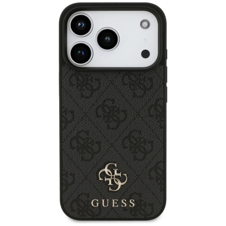 Guess 4G Small Classic Logo MagSafe Hülle für iPhone 17 Pro – Schwarz