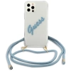Guess GUHCP12LCRTVSBL iPhone 12 Pro Max 6,7" niebieski/blue hardcase Script Vintage