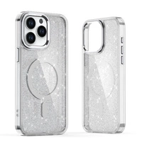 Etui brokatowe Glitter Case kompatybilne z MagSafe na iPhone 17 Pro Max - półprzezroczyste