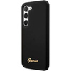 Guess Silicone Script Metal Logo - Etui Samsung Galaxy S23 (czarny)