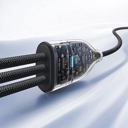 Baseus Flash Series 3 3in1 cable 100W USB-C - USB-C+USB-C+ Lightning 1.5m + 3 x 0.25 m - black