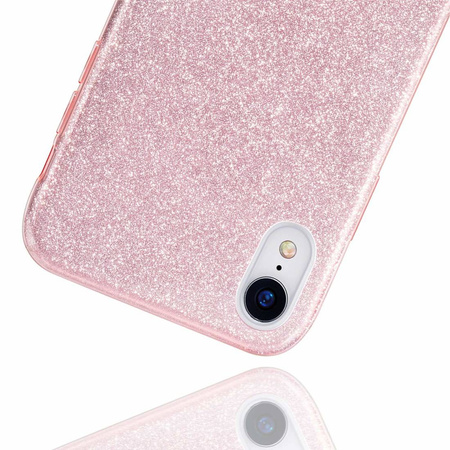 Nakładka Glitter 3w1 do Xiaomi Redmi 13C 4G różowa