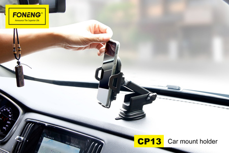 Foneng Uchwyt Samochodowy CP13 na szybę czarny