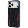 Etui Audi R8 Genuine Leather MagSafe do iPhone 17 Pro Max - czarno-czerwony