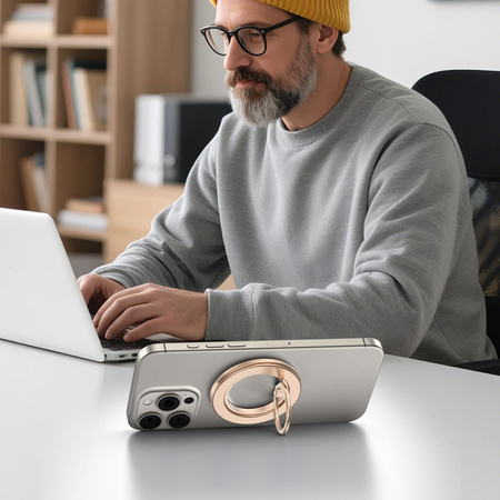 TECH-PROTECT MMR600 MAGNETIC MAGSAFE PHONE RING SATIN GOLD