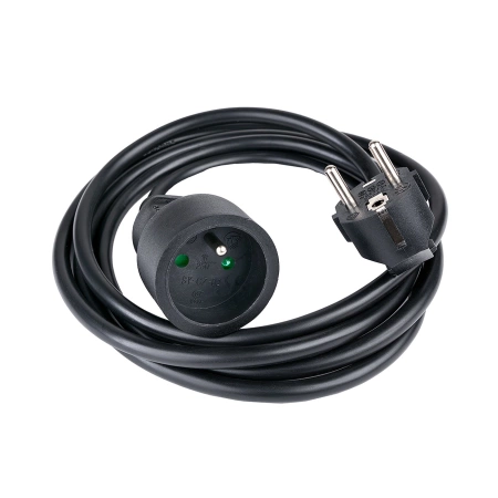 Hama Standard-Verlängerungskabel 2m – Schwarz