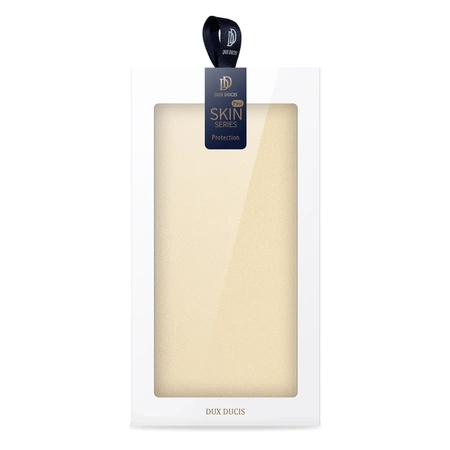 Dux Ducis Skin Pro etui Xiaomi 13 pokrowiec z klapką portfel na kartę podstawka złote