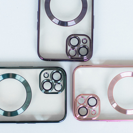 Nakładka Color Chrome Mag do Samsung Galaxy S25 Edge różowo-złota