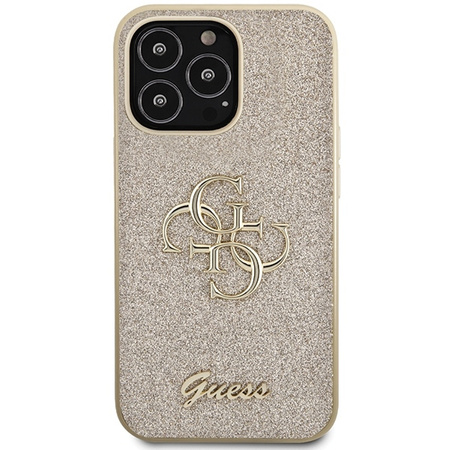 Original Case IPHONE 13 PRO MAX Guess Hardcase Glitter Script Big 4G