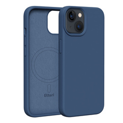 Nakładka Etteri Silicone Mag do iPhone 13 6,1" ciemnoniebieska