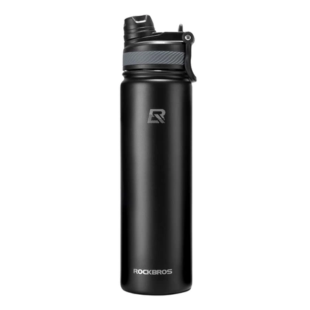 Rockbros 35210029002 Thermo-Fahrradflasche für Getränke 650 ml - schwarz