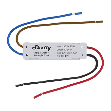 Odsprzęgacz 1-kanałowy Shelly Decoupler 230V