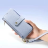 Dux Ducis Lawa Leather Case for Samsung Galaxy S25 Ultra with Detachable Magnetic Wallet - Blue