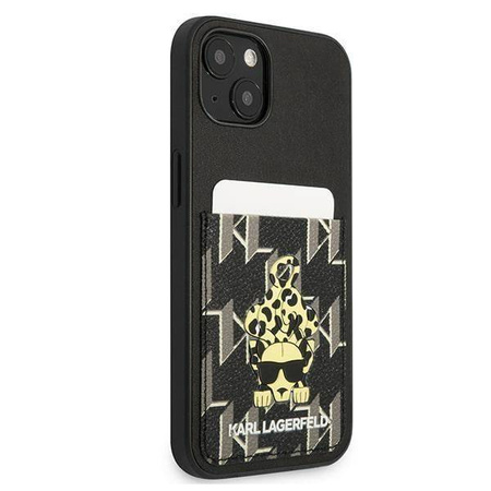 Case IPHONE 13 Karl Lagerfeld Hardcase Karlimals Cardslot (KLHCP13MCANCNK) black