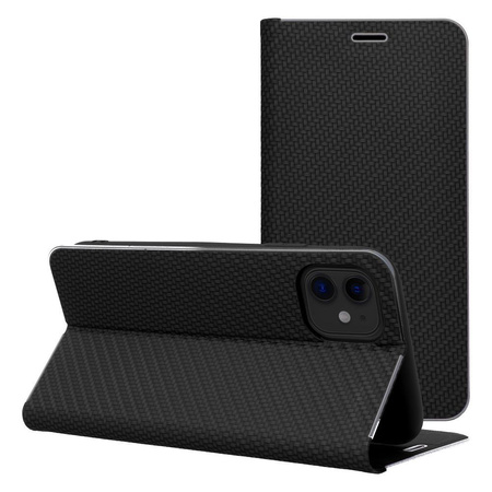 Kabura LUNA Book Carbon do IPHONE 13 PRO MAX czarny