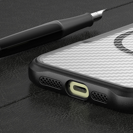 Nakładka Defender Carbon Mag do iPhone 16 6,1" czarna