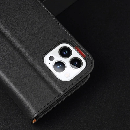 Dux Ducis Hivo echt Leder booktype case schutzhülle aufklappbare hülle für iPhone 14 Pro Max braun