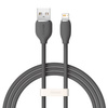 Baseus kabel, przewód USB – Lightning 2,4A długość 1,2 m Jelly Liquid Silica Gel – czarny