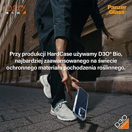 PanzerGlass HardCase with D3O and Military Grade certification for iPhone 15 Pro - transparent