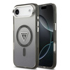 Guess Nakładka Magsafe IML Gradient Case With Print Triangle Logo & Silver Metal Camera Buttons Do iPhone 17 Air Czarna