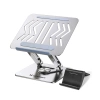 Laptop stand Wozinsky WRS-CPY84SS aluminum + Free! smartphone stand - silver