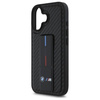 BMW nakładka do iPhone 16 6,1" BMHCP16SGSPCCK Hardcase M Grip Stand Smooth and Carbon czarna