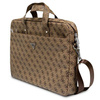 Original Case LAPTOP 16" Guess Saffiano 4G Hot Stamp Triangle Logo brown