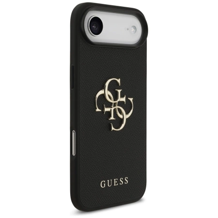 Guess Grained Big 4G & Classic Logo Hülle für iPhone Air - Schwarz