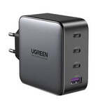 Ładowarka sieciowa UGREEN CD226, 3x USB-C, 1x USB-A, GaN, PD3.0, QC4+, 100W, Kabel 1.5m (szary)