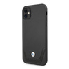Etui BMW BMHCN61RSWPK iPhone 11 6,1" czarny/black hardcase Leather Perforate