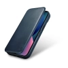 iCarer CE Oil Wax Premium Leather Folio Case iPhone 14 Plus magnetische Klapphülle MagSafe blau (AKI14220707-BU)