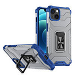 Crystal Ring Case Kickstand Tough Rugged Cover for iPhone 12 blue