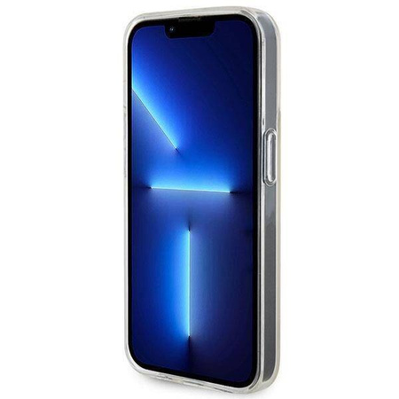 Guess GUHCP15LHDECMP iPhone 15 Pro 6.1&quot; pink/pink hardcase IML Faceted Mirror Disco Iridescent