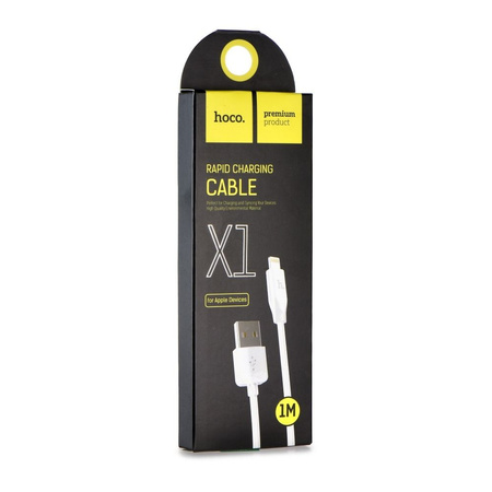 HOCO kabel USB do iPhone Lightning 8-pin X1 RAPID biały 1 metr