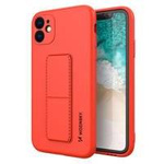 Wozinsky Kickstand Case elastyczne silikonowe etui z podstawką iPhone 12 mini czerwony