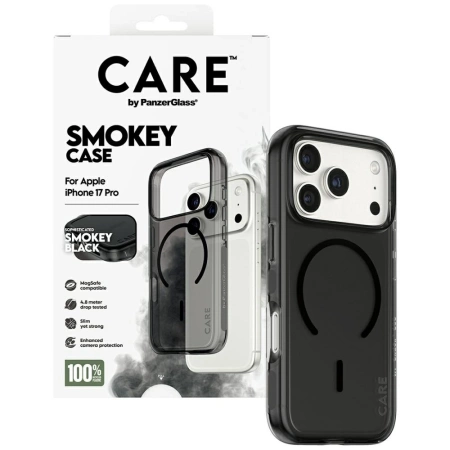 CARE by PanzerGlass Flagship Urban Explorer Case w. Black MagSafe for iPhone 17 Pro - Black