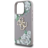 Guess Grained Roses Big 4G Logo iPhone 16 Pro Hülle - Lila