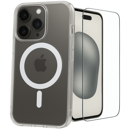 Etui do iPhone 15 Pro MagSafe + Szkło