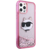 Karl Lagerfeld KLHCP12MLNCHCP iPhone 12/ 12 Pro 6,1" różowy/pink hardcase Glitter Choupette Head