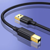 UGREEN US135 Kabel USB 2.0 A-B do drukarki, pozłacany, 1m (czarny)