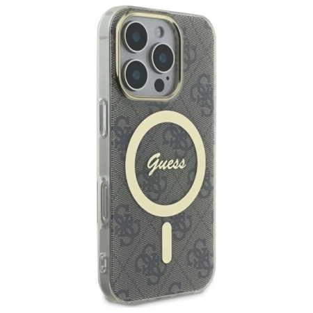 Guess IML 4G MagSafe Case for iPhone 16 Pro Max - Brown