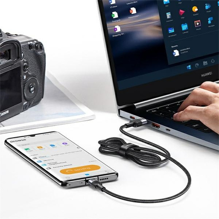 USAMS SET Kabel USB na USB-C 3A 1.2mFast Charging stalowy/tarnish 30 szt. SJ718ZJ01 (US-SJ718)