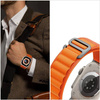 Armband für APPLE WATCH 4 / 5 / 6 / 7 / 8 / SE / ULTRA (42 / 44 / 45 / 49 MM) Tech-Protect Nylon Pro orange