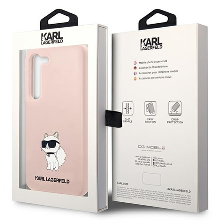 Karl Lagerfeld Silicone NFT Choupette - Etui Samsung Galaxy S23 (różowy)