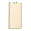 Dux Ducis Skin Pro etui do Xiaomi Redmi 11A / Poco C55 / Redmi 12C pokrowiec z klapką portfel na kartę podstawka złote