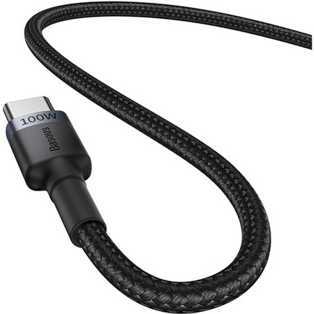 Baseus Cafule USB-C / USB-C cable 100W 1 m - red-black and black-gray (2 pcs.)