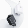 USAMS Ład. siec. 1xUSB-C ze zwijanym kablem USB-C Retractable PD+QC 20W Gan Fast Charging czarny/black YC Series CC233TC01 (US-CC233)
