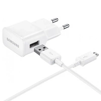 Ładowarka sieciowa Samsung EP-TA50EWE 8W USB-A z kablem microUSB ECB-DU4AWE (Bulk - opakowanie zastępcze) – biała